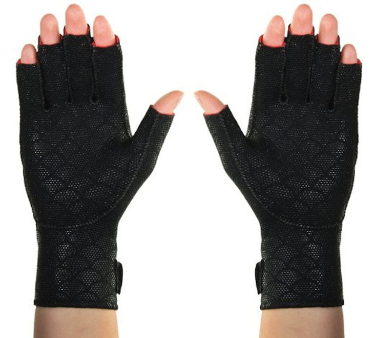 Artritishandschoenen zijn, voor mensen, worden gebruikt, zijn ontworpen, brede klittenbandsluiting