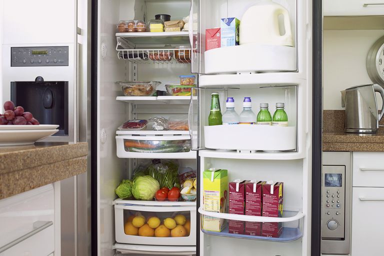 gezond voedsel, koelkast schoon, koelkast schoon georganiseerd, schoon georganiseerd, deur koelkast