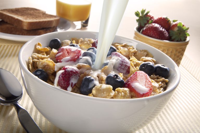 koude ontbijtgranen, calorieën koolhydraten, eten voor, eten voor ontbijt